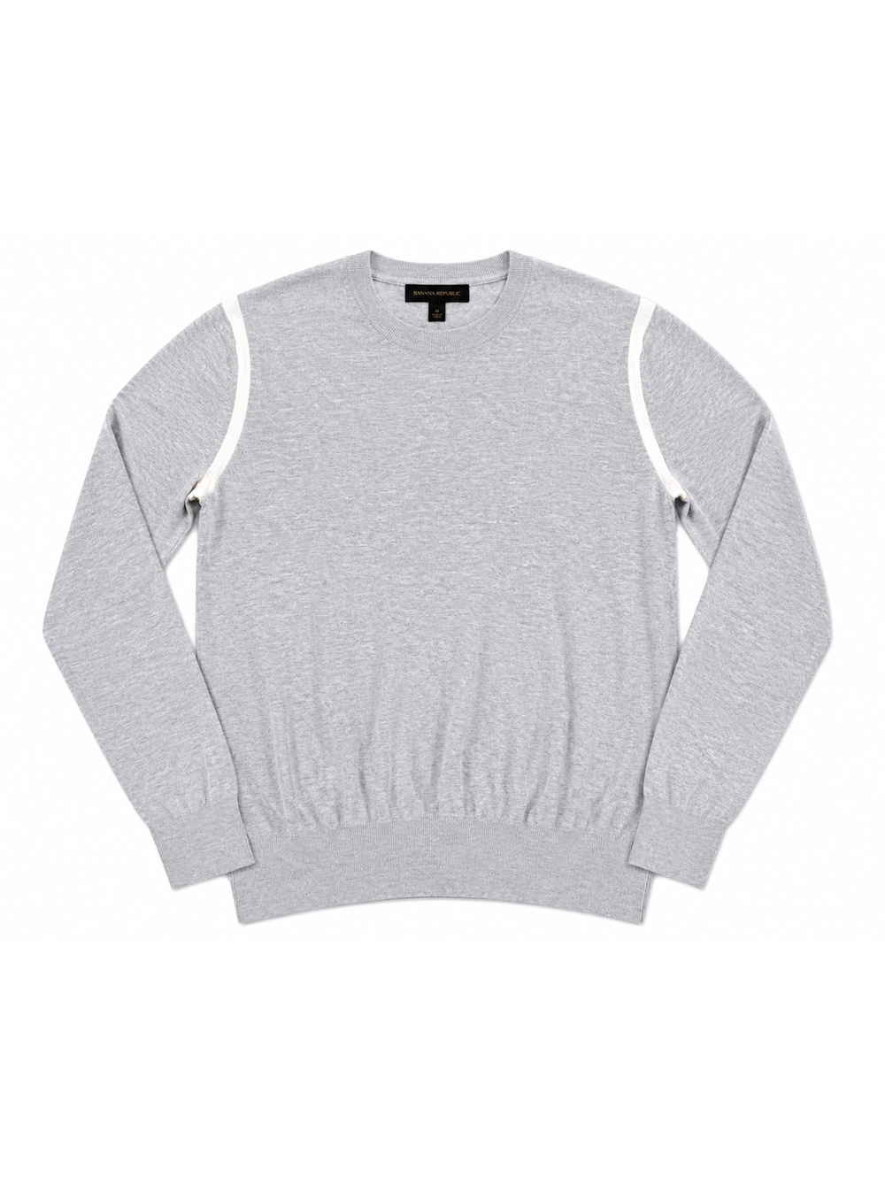 Banana Republic Sweater Women’s Medium Gray Crewneck Long Sleeve Knit Pullover